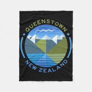 New Zealand Kiwi Queenstown Fleece Blanket