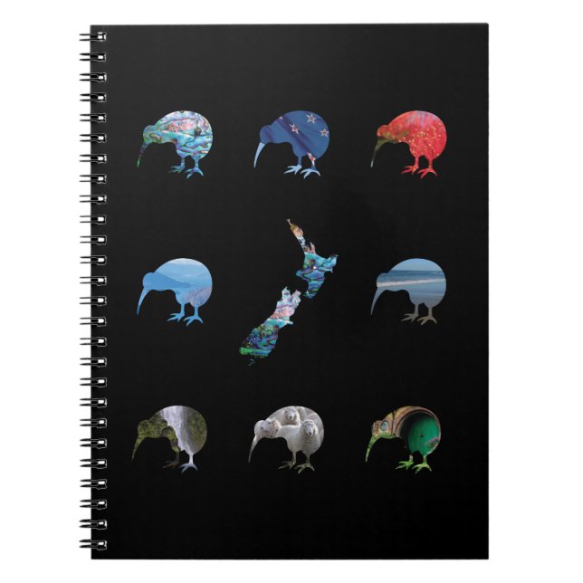NEW ZEALAND KIWI SIMPLE PAUA NOTEBOOK (Front)