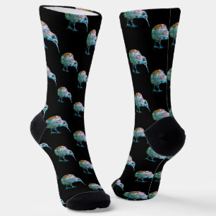 NEW ZEALAND KIWI SIMPLE PAUA SOCKS
