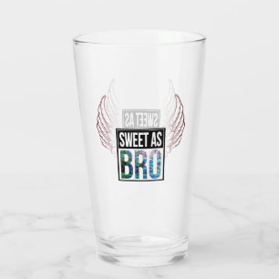 NEW ZEALAND KIWI SWEET AS BRO PAUA GLASS
