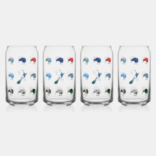 NEW ZEALAND KIWIS CAN GLASS