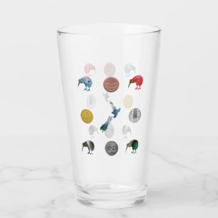 NEW ZEALAND KIWIS MONEY COINS GLASS