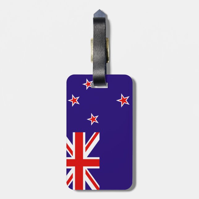 New Zealand Luggage Tag (Back Vertical)