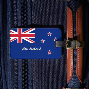 New Zealand Luggage Tags, patriotic Kiwi Flag Tag