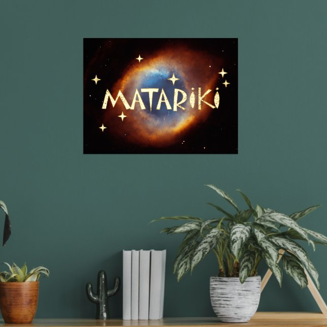 New Zealand Maori - Matariki Stars 2c Foil Prints (In Situ (Living Room 2))