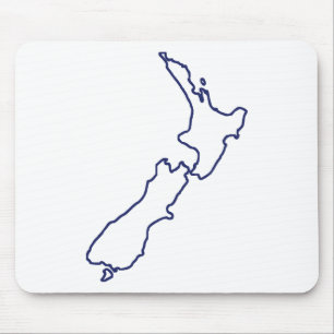 New Zealand Map Mouse Pad