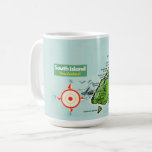 New Zealand Map Mug<br><div class="desc">A vintage map of the south island of New Zealand repurposed on a coffee mug!</div>