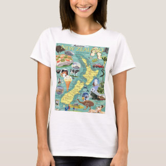 New Zealand Map T-Shirt