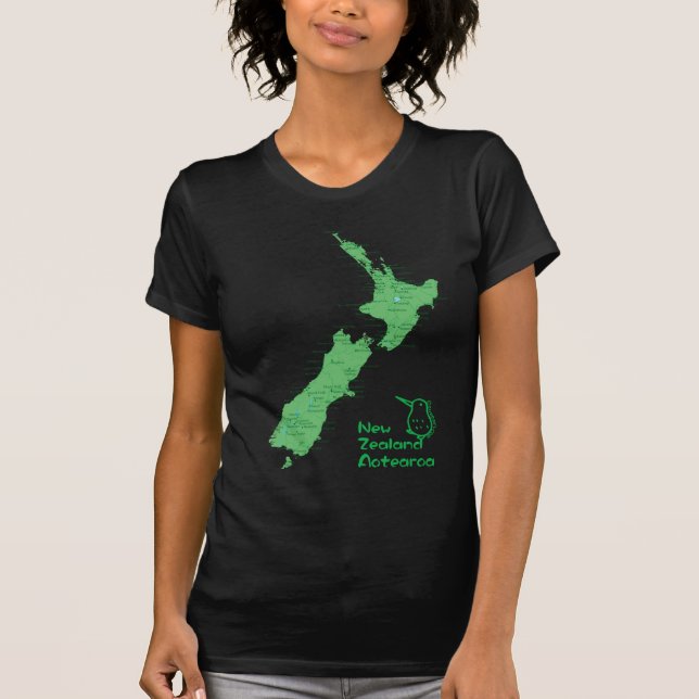 New Zealand Map T-Shirt (Front)