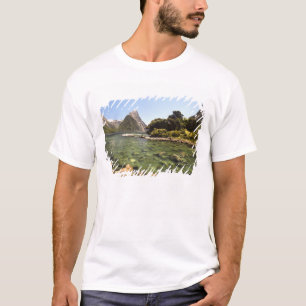 New Zealand, Mitre Peak, & Bowen River entering T-Shirt