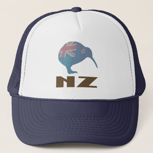New Zealand Modern Kiwi Trucker Hat (Front)