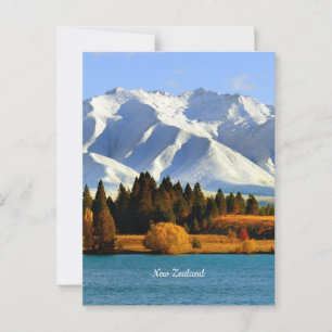 New Zealand Mountain Landscape Postcard