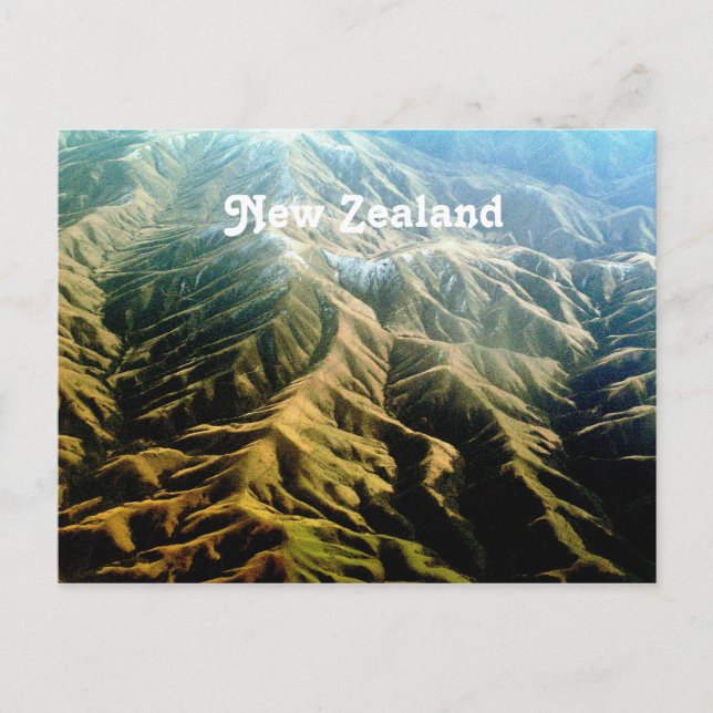 New Zealand Mountains Postcard (Front)