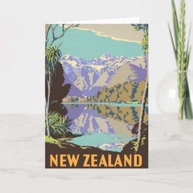 New Zealand Mountian Card (Front)