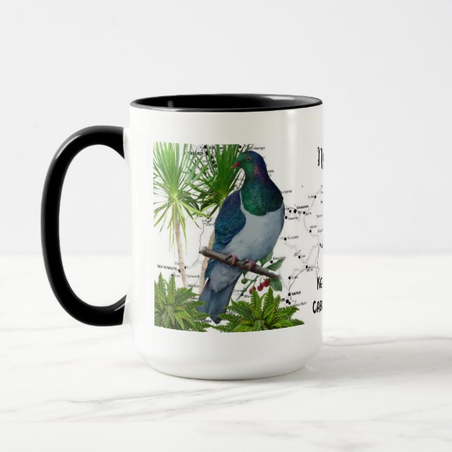 New Zealand Native Bird Coffee Mug (Left)