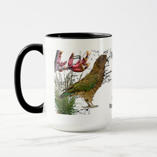 New Zealand Native Bird Coffee Mug (Left)
