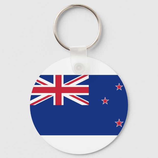 New Zealand, New Zealand flag Key Ring (Front)