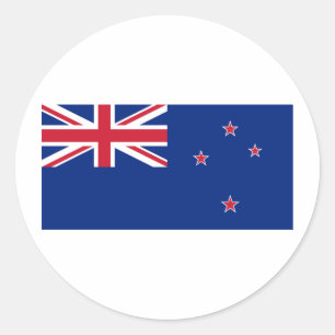 New Zealand NZ Classic Round Sticker
