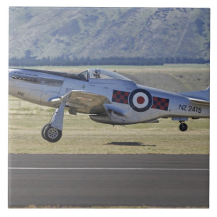 New Zealand, Otago, Wanaka, Warbirds Over 4 Ceramic Tile