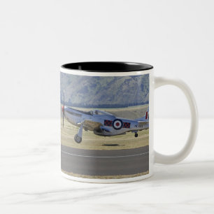 New Zealand, Otago, Wanaka, Warbirds Over 4 Two-Tone Coffee Mug