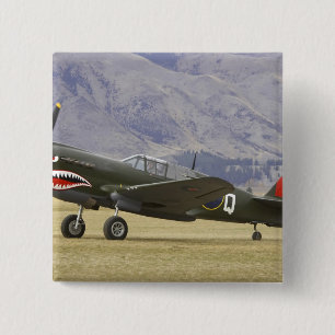 New Zealand, Otago, Wanaka, Warbirds Over 5 15 Cm Square Badge