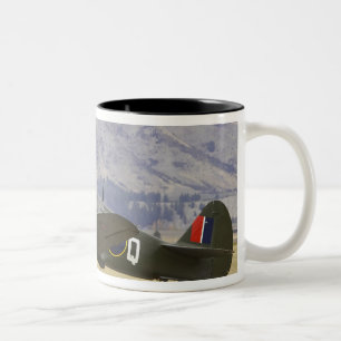 New Zealand, Otago, Wanaka, Warbirds Over 5 Two-Tone Coffee Mug