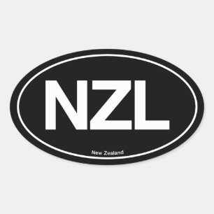 New Zealand Oval Sticker