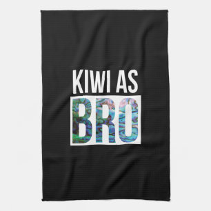 NEW ZEALAND PAUA KIWI AS BRO TEA TOWEL