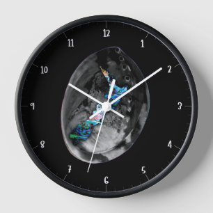 NEW ZEALAND PAUA LARGE CLOCK