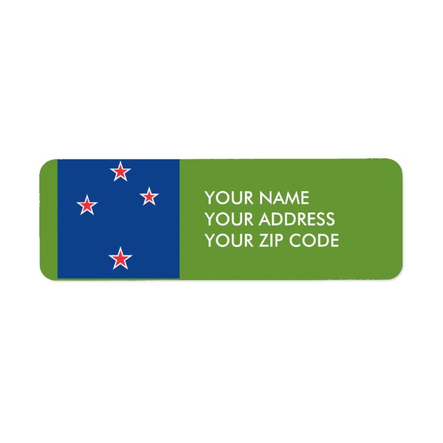 New Zealand Return Address Label (Front)