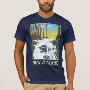 New Zealand River travel poster T-Shirt