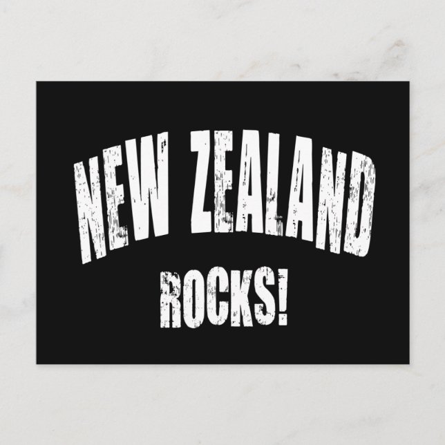 New Zealand Rocks! Postcard (Front)