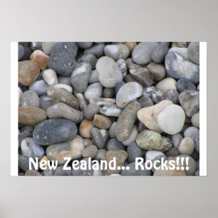 New Zealand... Rocks!! Poster