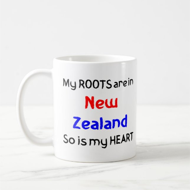 new zealand roots coffee mug (Left)