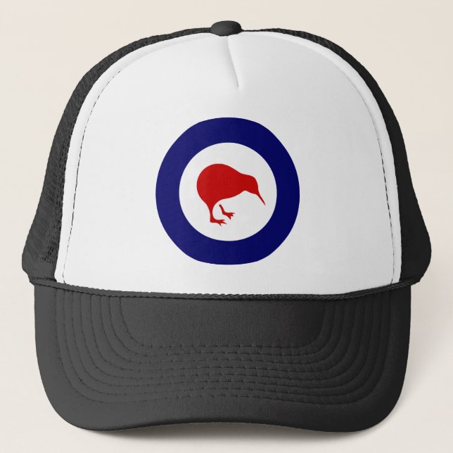 new zealand roundel kiwi trucker hat (Front)