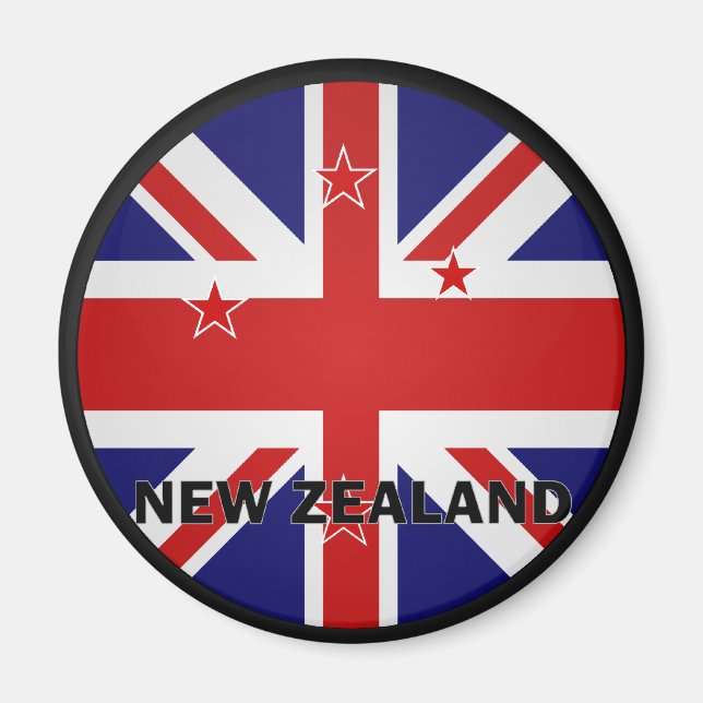 New Zealand Roundel quality Flag Magnet (Front)