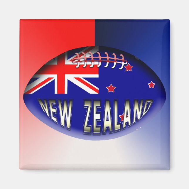 New Zealand Rugby Ball Magnet (Front)