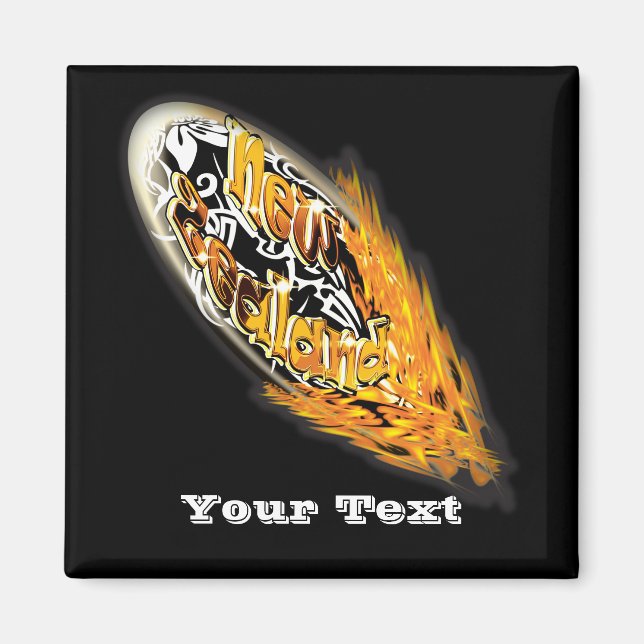 "New Zealand" rugby Kiwis fans supporters Magnet (Front)