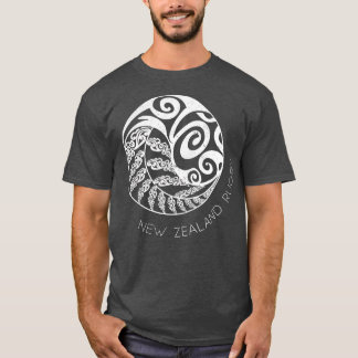 New Zealand Rugby Maori Inspired Kiwi Silver Fer T-Shirt