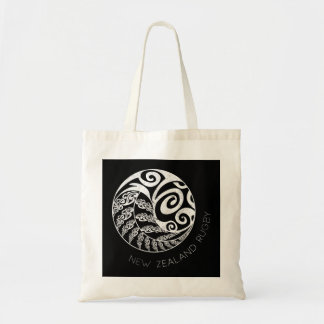 New Zealand Rugby Maori Inspired Kiwi & Silver Fer Tote Bag