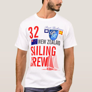 New Zealand Sailing Crew Nautical T-Shirt