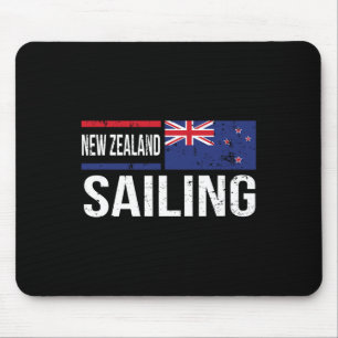 New Zealand Sailing Flag Sailors Boating Match Tea Mouse Pad