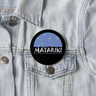 New Zealand Seven Sisters Maori MATARIKI 1a 7.5 Cm Round Badge