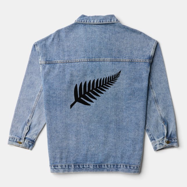 New Zealand Silver Fern  Denim Jacket (Back)