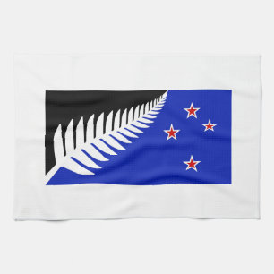 New Zealand Silver Fern Flag Tea Towel