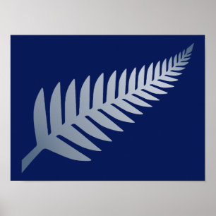 New Zealand Silver Fern  Poster