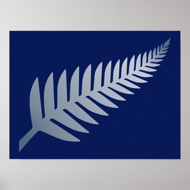 New Zealand Silver Fern  Poster (Front)