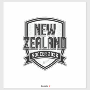 New Zealand Soccer 2026 Soccer Bold Country Typogr