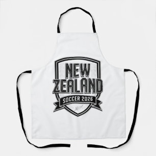 New Zealand Soccer 2026 Soccer Bold Country Typogr Apron