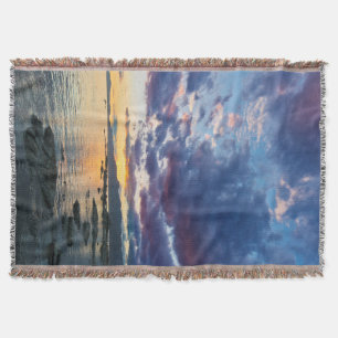 New Zealand, South Island, Kaikoura, South Bay Throw Blanket